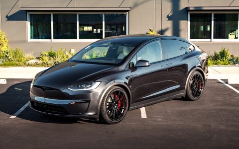 Stealth Gray Tesla Model X on 22-Inch UP Forged UP-03 Wheels 6 Stealth Gray Tesla Model X on 22-Inch UP Forged UP-03 Wheels Image 10