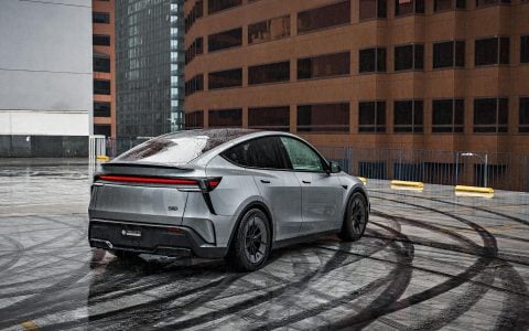 Quicksilver Tesla Model Y on 19-Inch UP Forged UP-RW Wheels