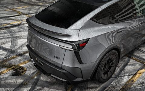 Quicksilver Tesla Model Y on 19-Inch UP Forged UP-RW Wheels