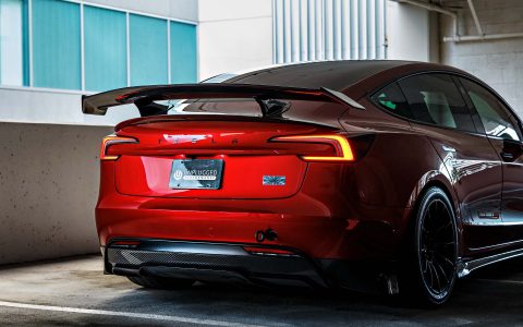 Ultra Red Tesla Model 3 Performance 'Red Rocket' On 18-Inch UP Forged UP-03 Wheels