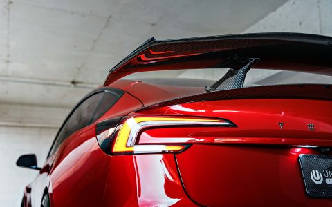 Ultra Red Tesla Model 3 Performance 'Red Rocket' On 18-Inch UP Forged UP-03 Wheels