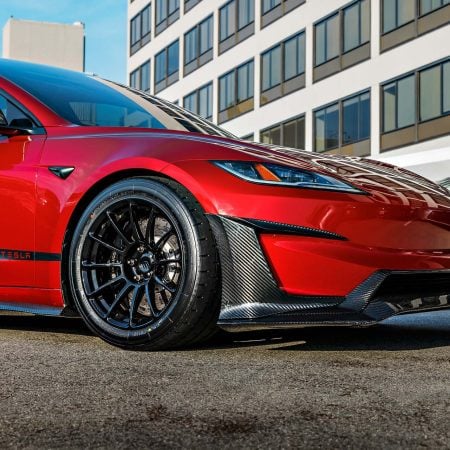 Ultra Red Tesla Model 3 Performance ‘Red Rocket’ On 18-Inch UP Forged UP-03 Wheels