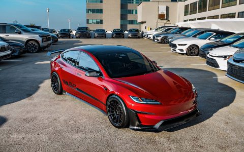 Ultra Red Tesla Model 3 Performance 'Red Rocket' On 18-Inch UP Forged UP-03 Wheels