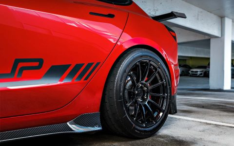 Ultra Red Tesla Model 3 Performance 'Red Rocket' On 18-Inch UP Forged UP-03 Wheels