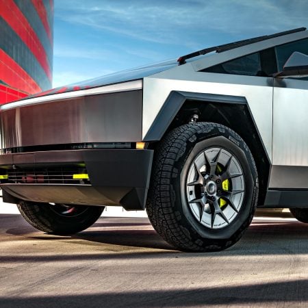 Tesla Cybertruck & Quicksilver Tesla Model Y Juniper on UP Forged UP-RW Wheels