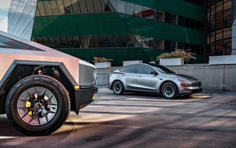 Tesla Cybertruck & Quicksilver Tesla Model Y Juniper on UP Forged UP-RW Wheels