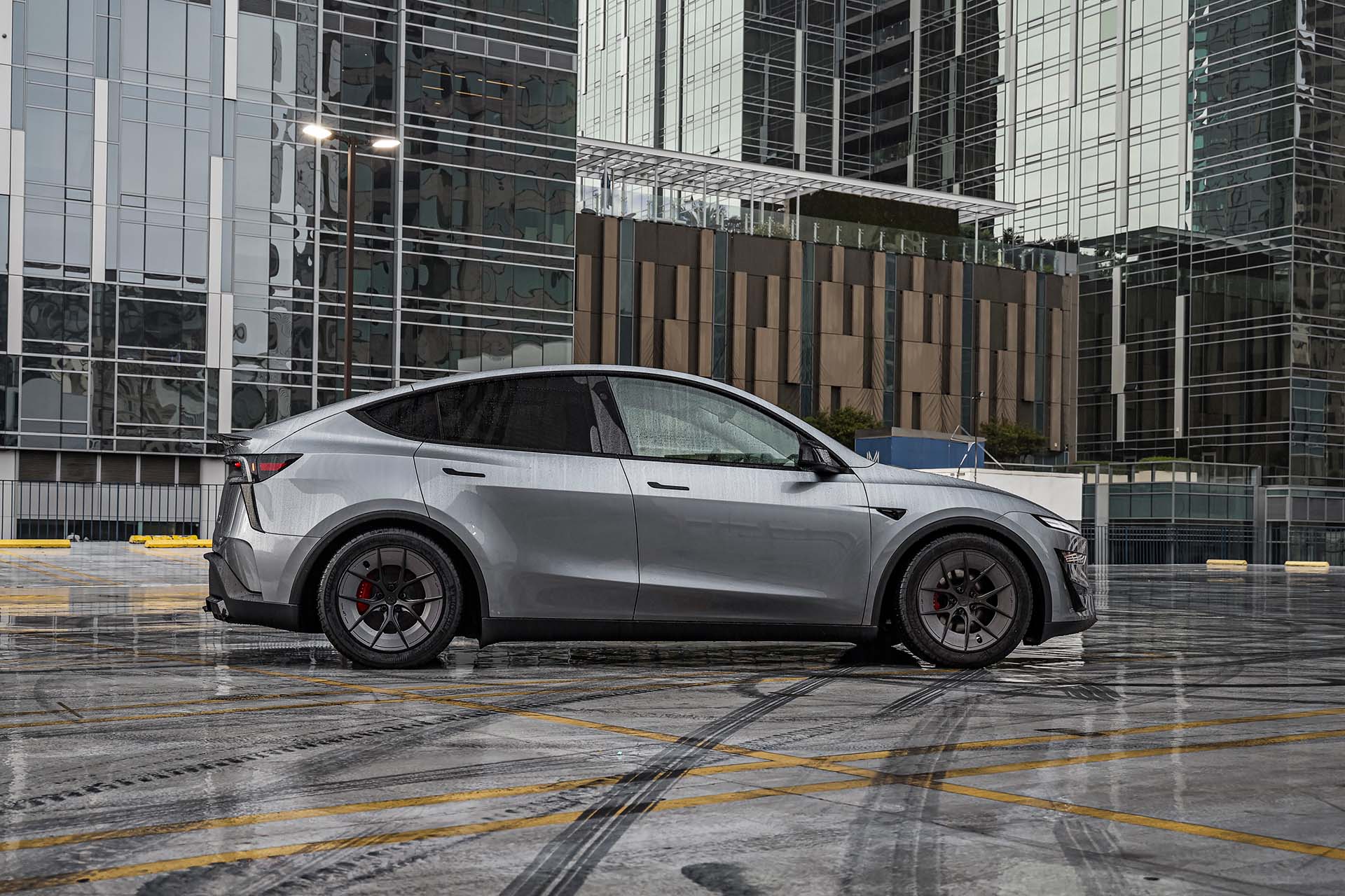 2026 Tesla Model Y Performance First Drive, First Modifications, and What We’re Validating Next 3 Unplugged Performance Model Y Juniper Performance Silver Rocket Road Warrior _ Aero 3840px (10)