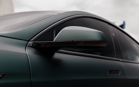 Dark Sage 2026 Tesla Model S with UP Forged UP-03 Gloss Black Wheels