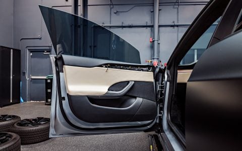 Dark Sage 2026 Tesla Model S with UP Forged UP-03 Gloss Black Wheels