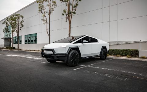 White Tesla Cybertruck with UP INVINCIBLE Steel Front Bull Bar and Rock Sliders 4 White Tesla Cybertruck with UP INVINCIBLE Steel Front Bull Bar and Rock Sliders