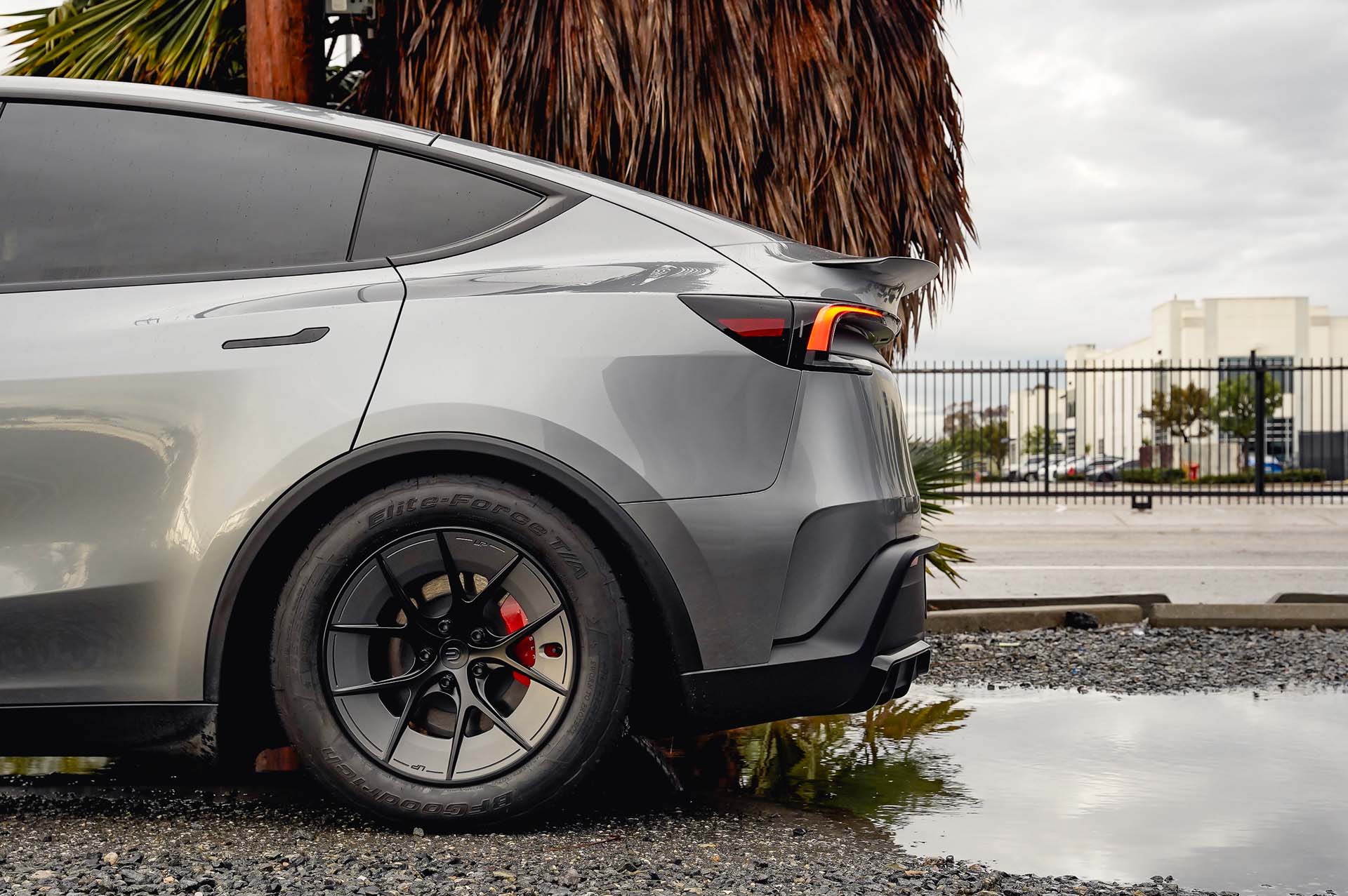 Quicksilver Tesla Model Y Juniper Performance on 18-Inch UP Forged UP ...
