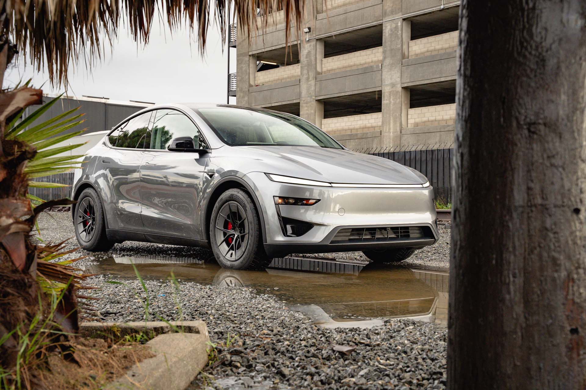 Quicksilver Tesla Model Y Juniper Performance on 18-Inch UP Forged UP ...