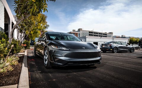 Stealth Grey Tesla Model 3 Performance Highland on 20-Inch UP Forged UP-05 Wheels 11 Quicksilver Tesla Model 3 Performance Highland on 20-Inch UP Forged UP-05 Wheels