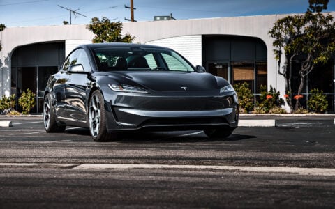 Stealth Grey Tesla Model 3 Performance Highland on 20-Inch UP Forged UP-05 Wheels 1 Quicksilver Tesla Model 3 Performance Highland on 20-Inch UP Forged UP-05 Wheels