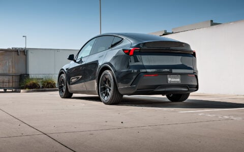 Stealth Grey Tesla Model Y Standard on 19-Inch UP-RW FF Wheels 11 Stealth Grey Tesla Model Y Standard on 19-Inch UP-RW FF Wheels