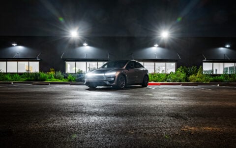 Tesla Model Y Juniper Performance with Integrated light bar by Unplugged Performance 1920px
