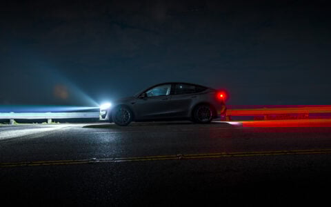Tesla Model Y Juniper Performance with Integrated light bar by Unplugged Performance 1920px