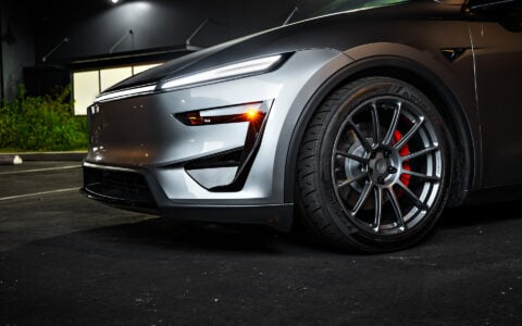 Tesla Model Y Juniper Performance with Integrated light bar by Unplugged Performance 1920px