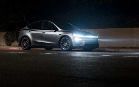 Tesla Model Y Juniper Performance with Integrated light bar by Unplugged Performance 1920px