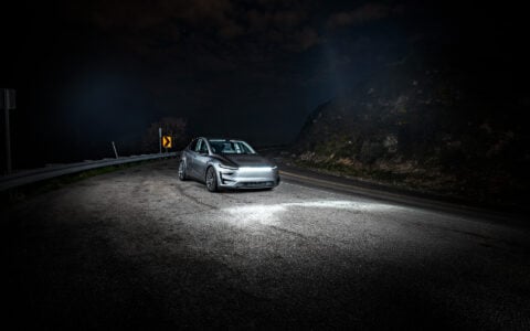 Tesla Model Y Juniper Performance with Integrated light bar by Unplugged Performance 1920px