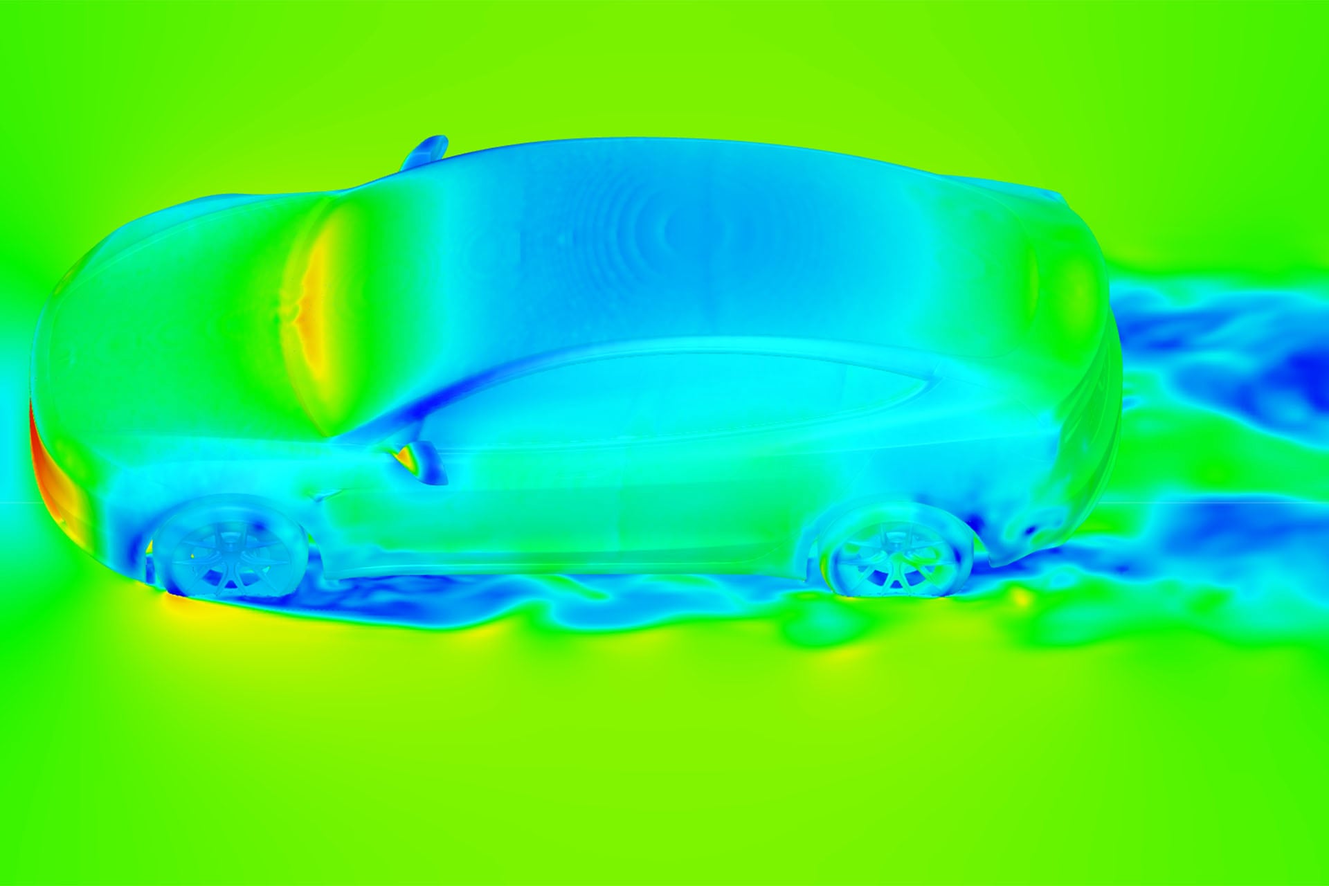 Tesla Model 3 - UP-RW FF Wheel (Set of 4) 2 Tesla Model Y UP-RW Flow Formed CFD data on efficiency Unplugged Performance