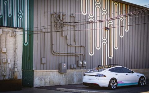 White Tesla Model S Plaid on 21-Inch UP Forged CYBRHEX Wheels 12 White Tesla Model S Plaid on 21-Inch UP Forged CYBRHEX Wheels