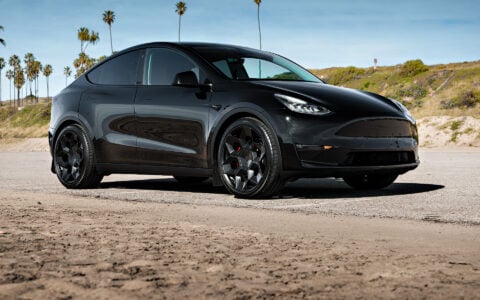 Tesla Model Y First Generation UP Forged 22-inch CYBRHEX Satin Black Wheels Unplugged Performance 1920px (11)