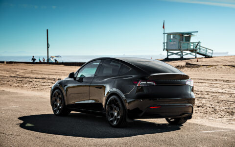 Tesla Model Y First Generation UP Forged 22-inch CYBRHEX Satin Black Wheels Unplugged Performance 1920px (12)