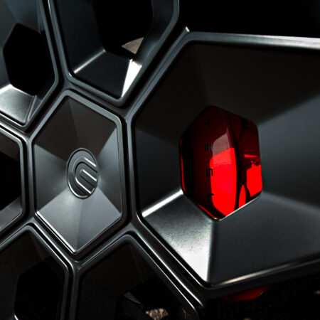 Black Tesla Model Y on 22-Inch UP Forged CYBRHEX Wheels