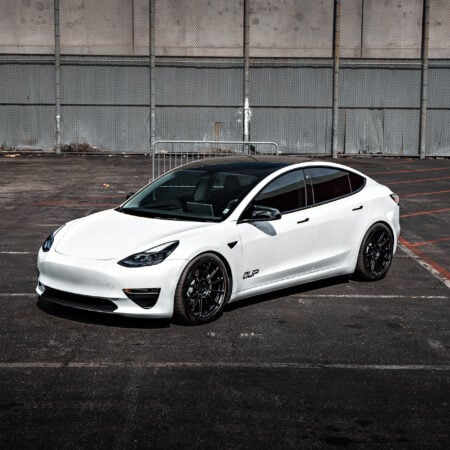 White Tesla Model 3 on 19-Inch UP Forged UP-03 Wheels