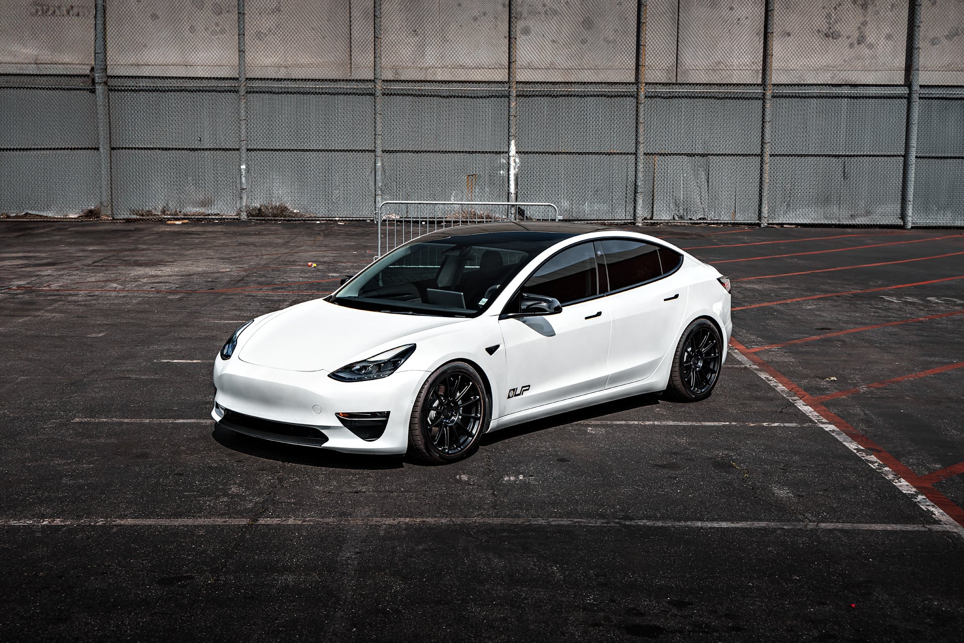 White Tesla Model 3 on 19-Inch UP Forged UP-03 Wheels