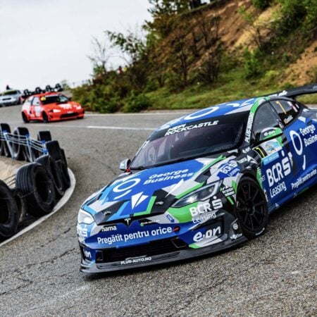 Dominic Marcus’s Tesla Model S Plaid Hill Climb Race Car On UP-03 Wheels
