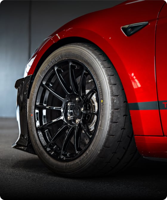 Tesla Model 3 with UP-03 Wheels