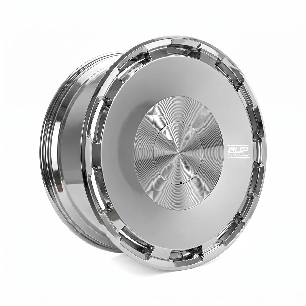 CYBRDISC Is Here: A New VIP Look for Tesla Cybertruck 6 Tesla Cybertruck UP Forged CYBRDISC 24-Inch Wheels Fully Polished Finish