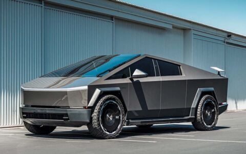 Tesla Cybertruck UP Forged CYBRDISC 24-Inch Wheels Gloss Black Finish Unplugged Performance