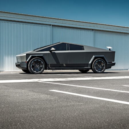 Magnesium Wrapped Tesla Cybertruck on UP Forged CYBRDISC Wheels
