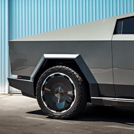 Magnesium Wrapped Tesla Cybertruck on UP Forged CYBRDISC Wheels