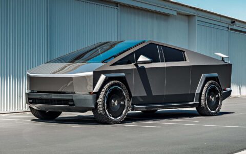 Tesla Cybertruck UP Forged CYBRDISC 24-inch Gloss Black Wheels Unplugged Performance