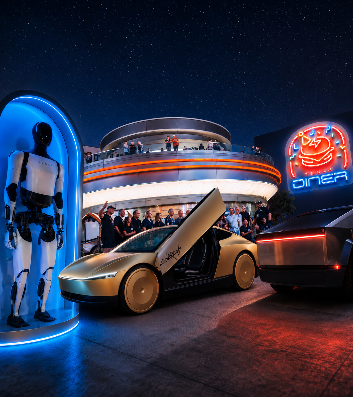 Diner Dash Event at the Tesla Diner Unplugged Performance