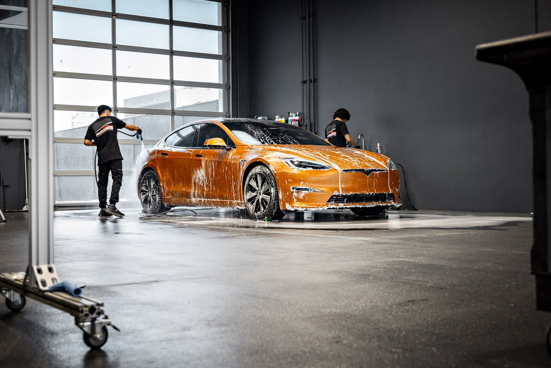 Multi-stage paint decontamination