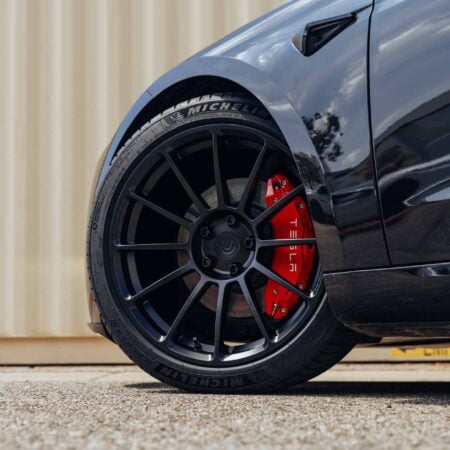 Diamond Black Tesla Model 3 on 19-Inch UP-03 Forged Wheels