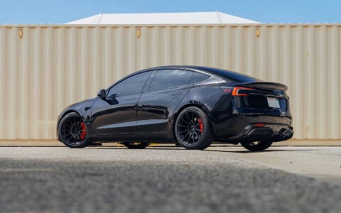 Diamond Black Tesla Model 3 on 19-Inch UP-03 Forged Wheels 5 Diamond Black Highland Tesla Model 3 19-inch UP-03 Forged Wheels Unplugged Performance 16