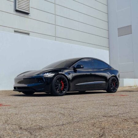 Featured Image for Diamond Black Tesla Model 3 on 19-Inch UP-03 Forged Wheels article