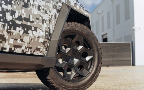 Digital Camo Tesla Cybertruck on 22-Inch UP Forged CYBRHEX Wheels 5 Digital Camo Wrapped Tesla Cybertruck UP Forged CYBRHEX Wheels Unplugged Performance 1