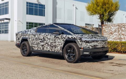 Digital Camo Tesla Cybertruck on 22-Inch UP Forged CYBRHEX Wheels 12 Digital Camo Wrapped Tesla Cybertruck UP Forged CYBRHEX Wheels Unplugged Performance 10