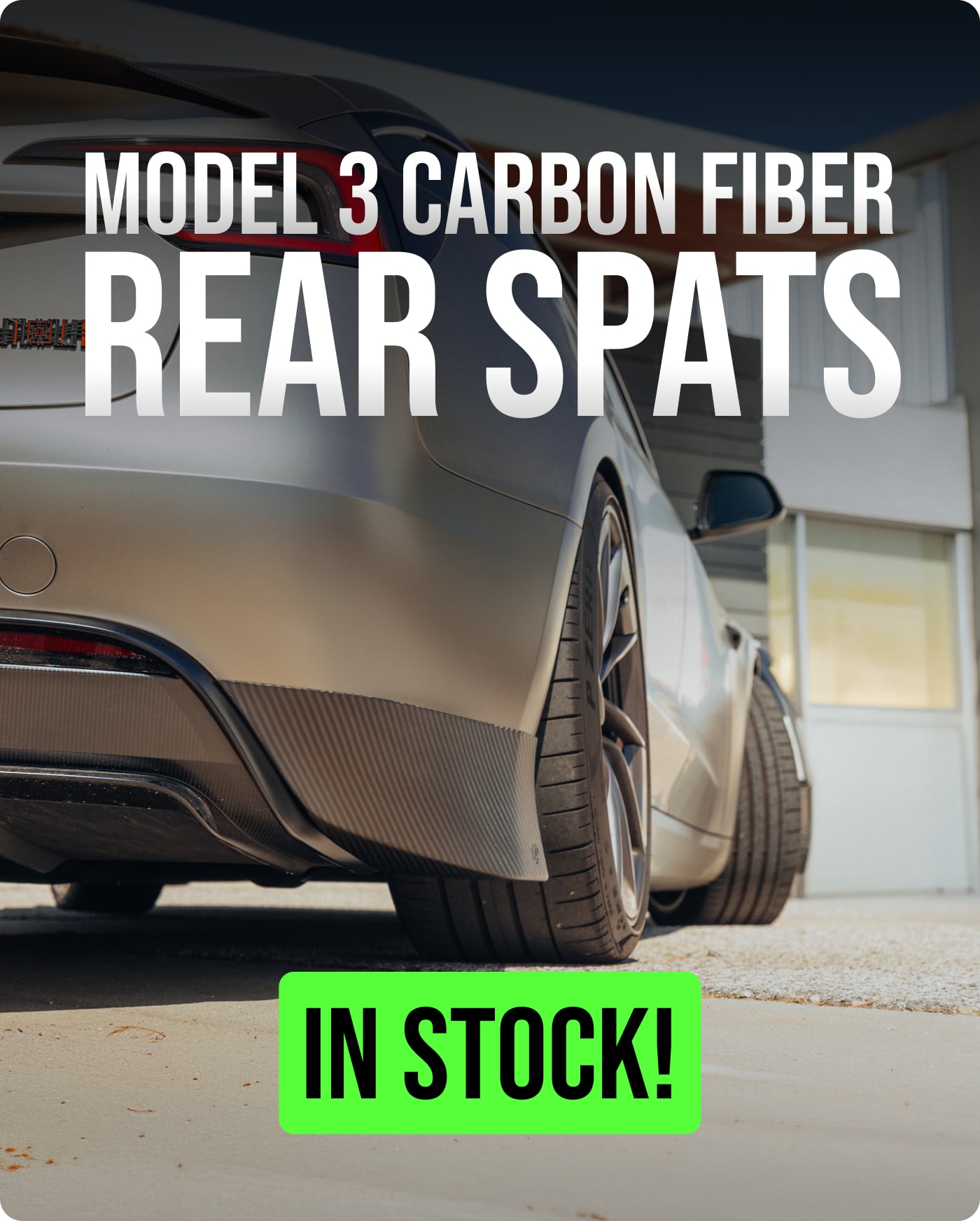 Unplugged Performance Homepage Slider Grey Tesla Model 3 Performance Full Satin Carbon Fiber Aero Kit Image 1