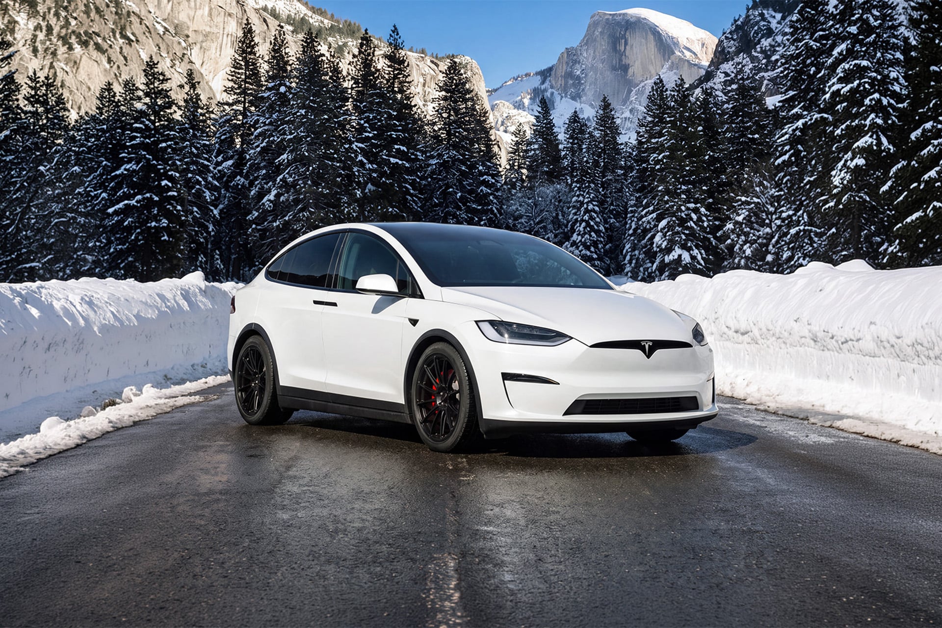 Tesla Winter Wheel and Tire Packages: What Actually Matters 3 Winter - Model X - Gloss Black UP-03 - 3x2 1920x1280
