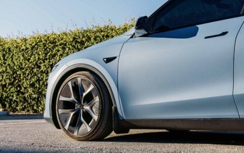 Frost Blue Metallic Tesla Model Y 2026 Juniper Performance Perfect Flush Fitment Kit Unplugged Performance 1