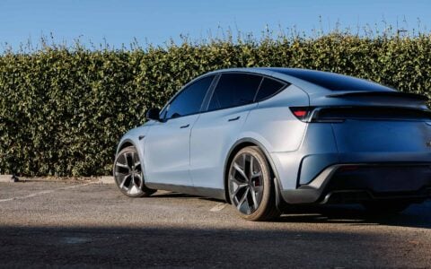 Frost Blue Metallic Tesla Model Y 2026 Juniper Performance Perfect Flush Fitment Kit Unplugged Performance 11