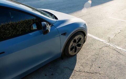Frost Blue Metallic Tesla Model Y 2026 Juniper Performance Perfect Flush Fitment Kit Unplugged Performance 16